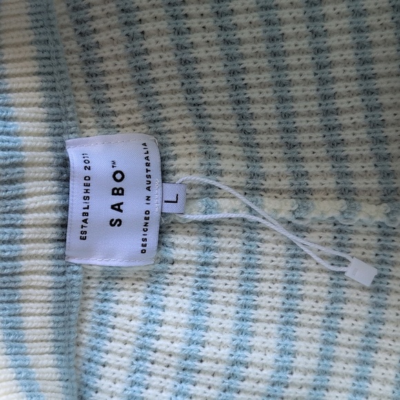 NWOT Sabo Vintage Inspired Keyana Striped High Waist Knit Pants - Women's Large - Picture 3 of 6